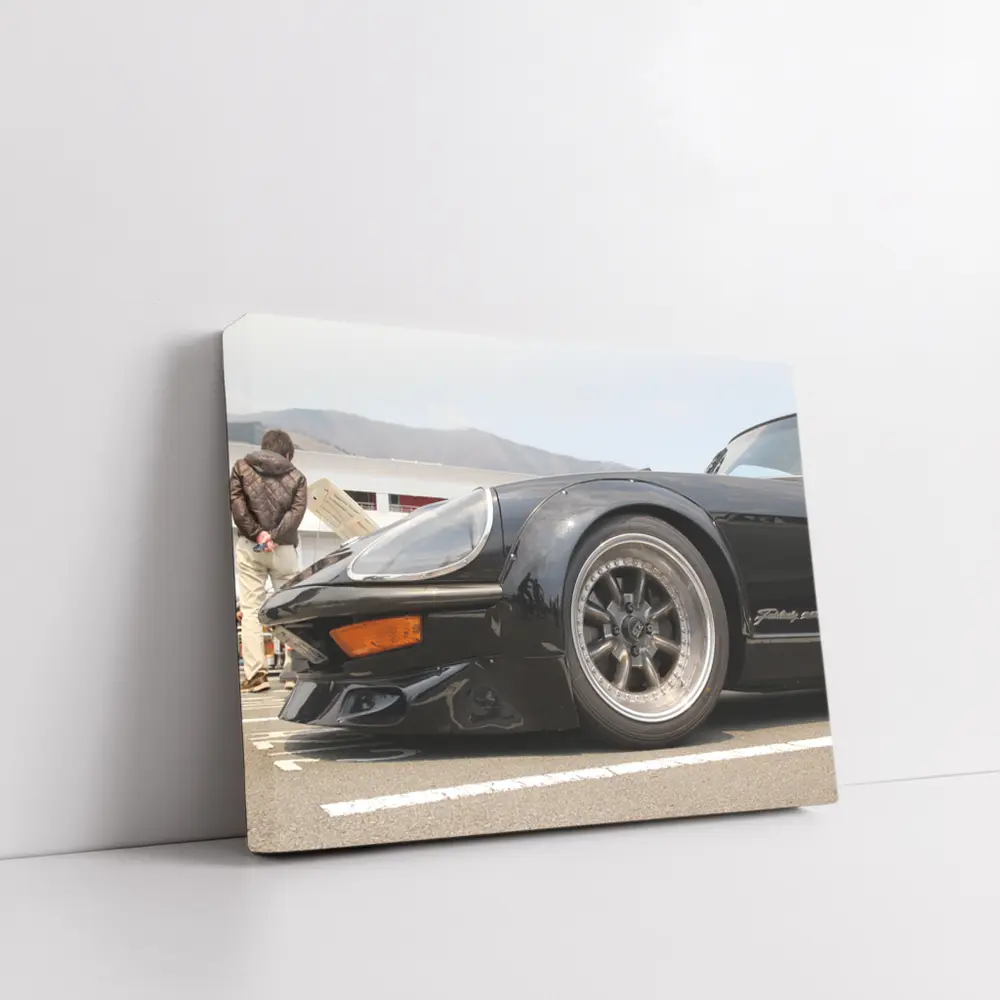 Pantera Black Sports Car Paddock Close Up – Wall Art