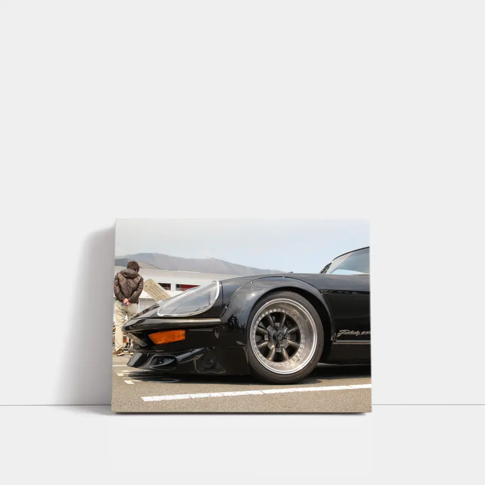 Pantera Black Sports Car Paddock Close Up – Wall Art