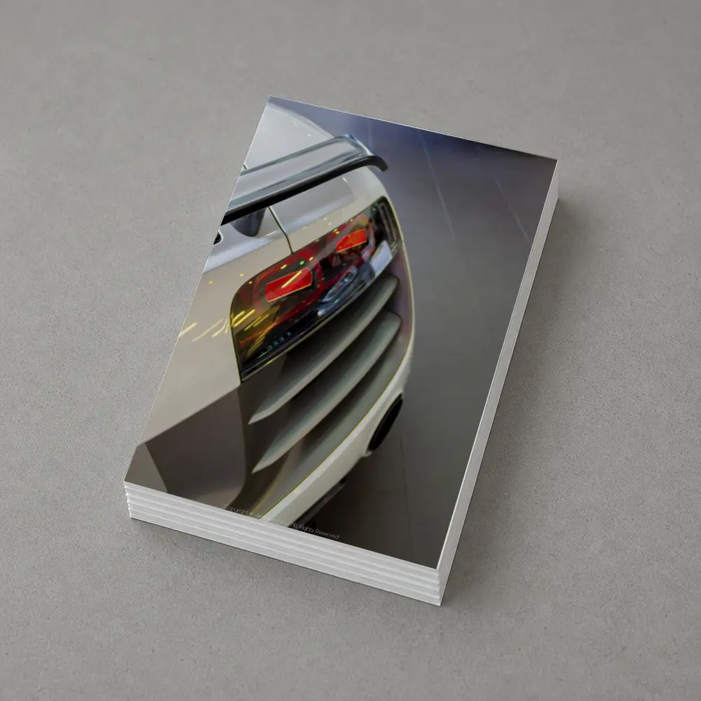 Lamborghini Gallardo White Rear Detail Showroom – Postcards