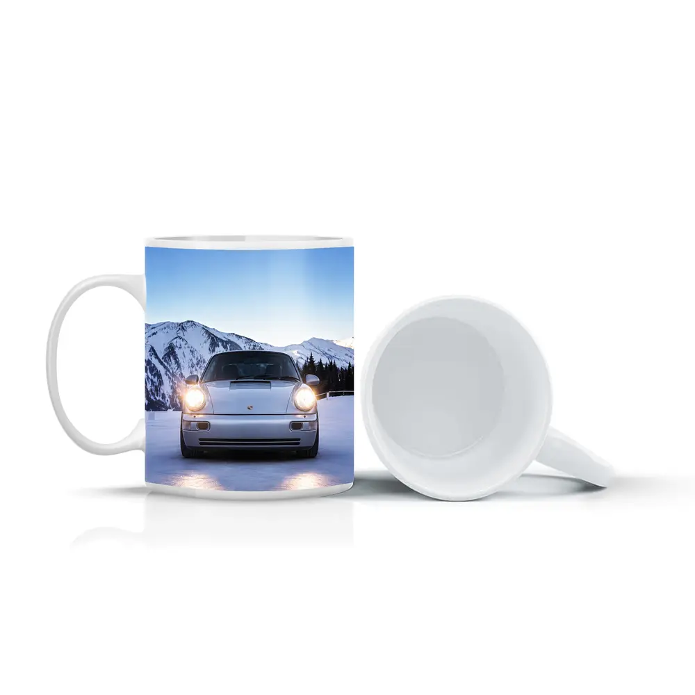 Porsche 911 Carrera RS Snowy Mountain Setting – Mugs