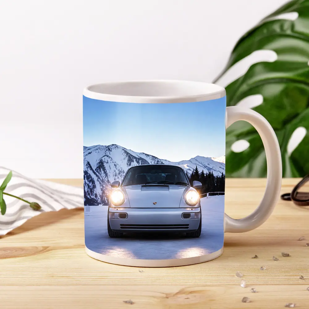 Porsche 911 Carrera RS Snowy Mountain Setting – Mugs