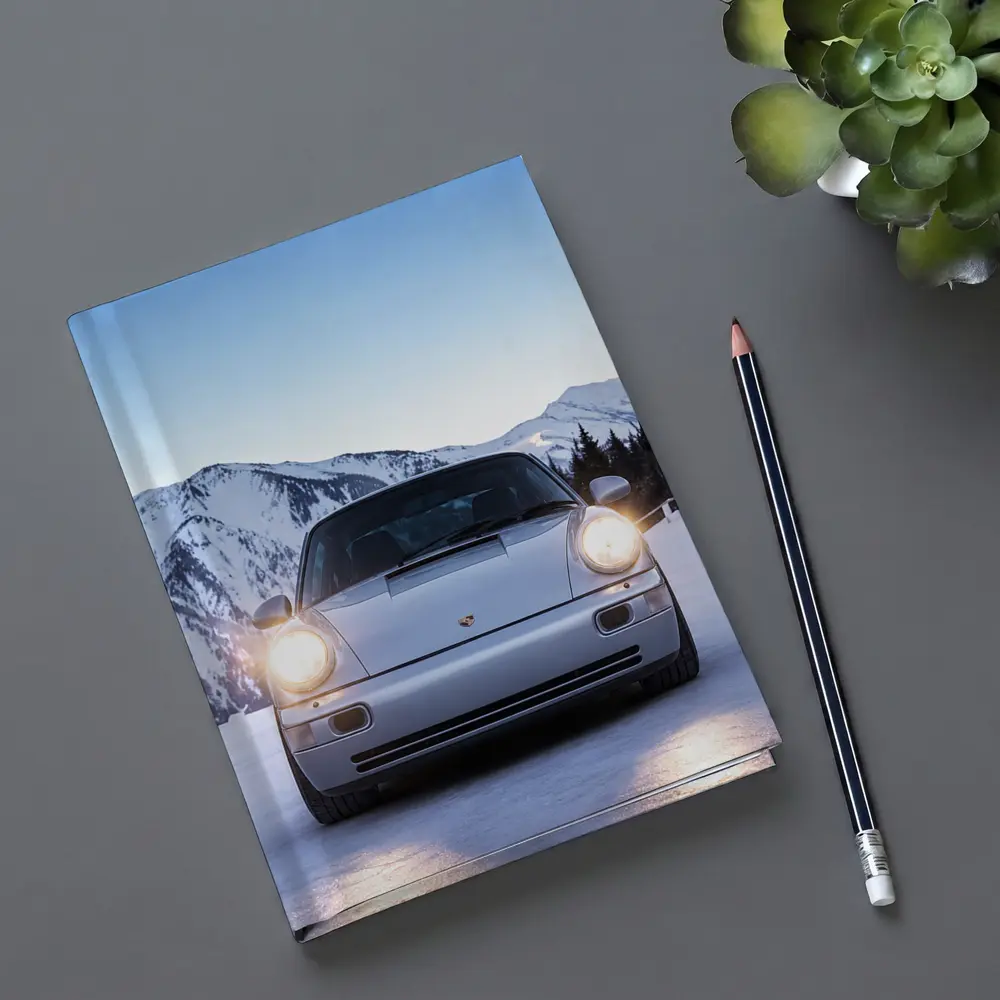 Porsche 911 Carrera RS Snowy Mountain Setting – Notebooks