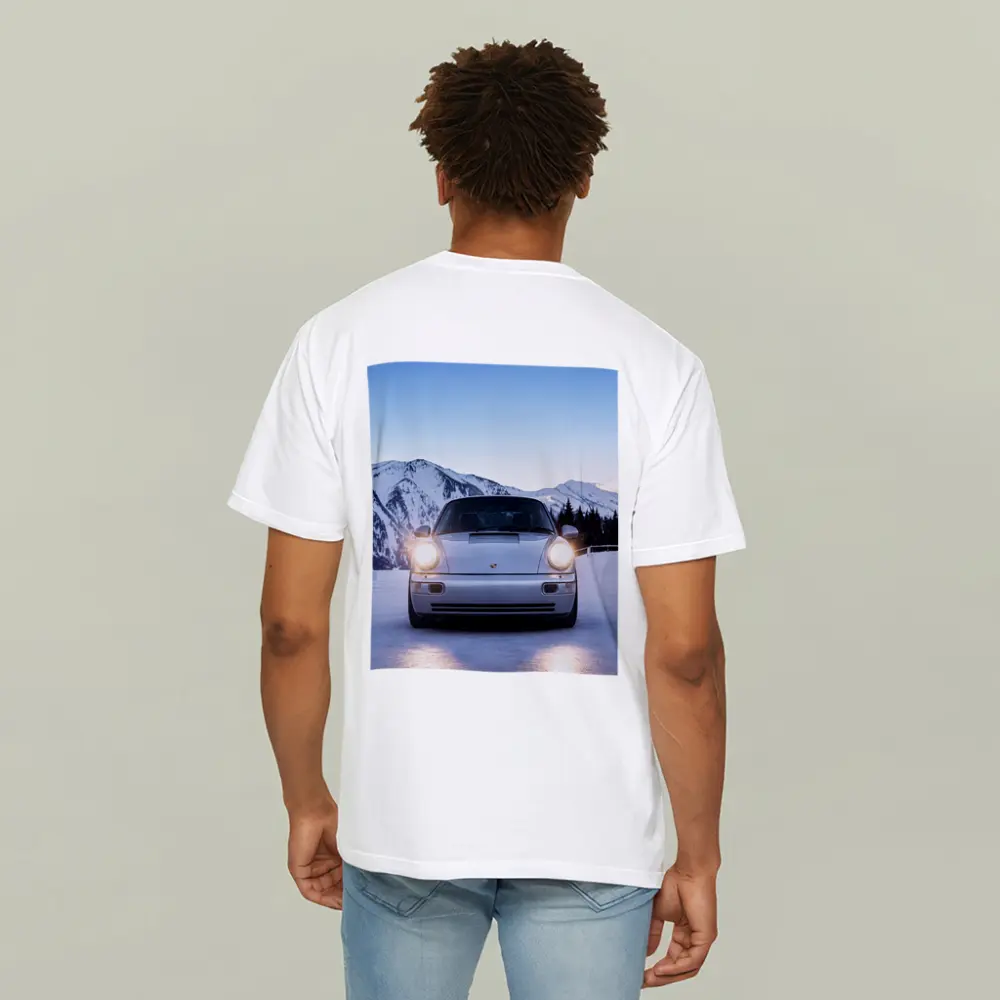 Porsche 911 Carrera RS Snowy Mountain Setting – T-Shirts