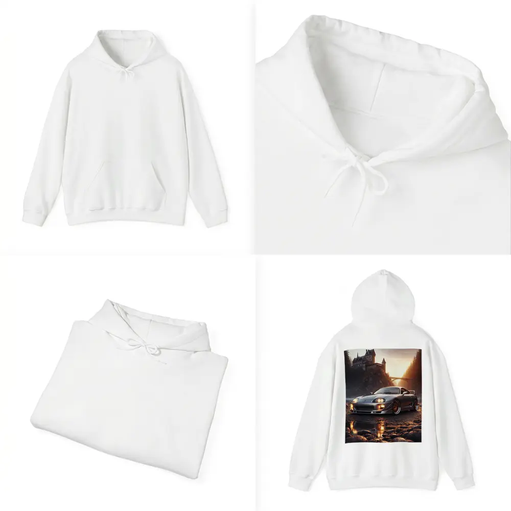 Toyota Supra MK IV Castle Sunset Scene – Hoodies