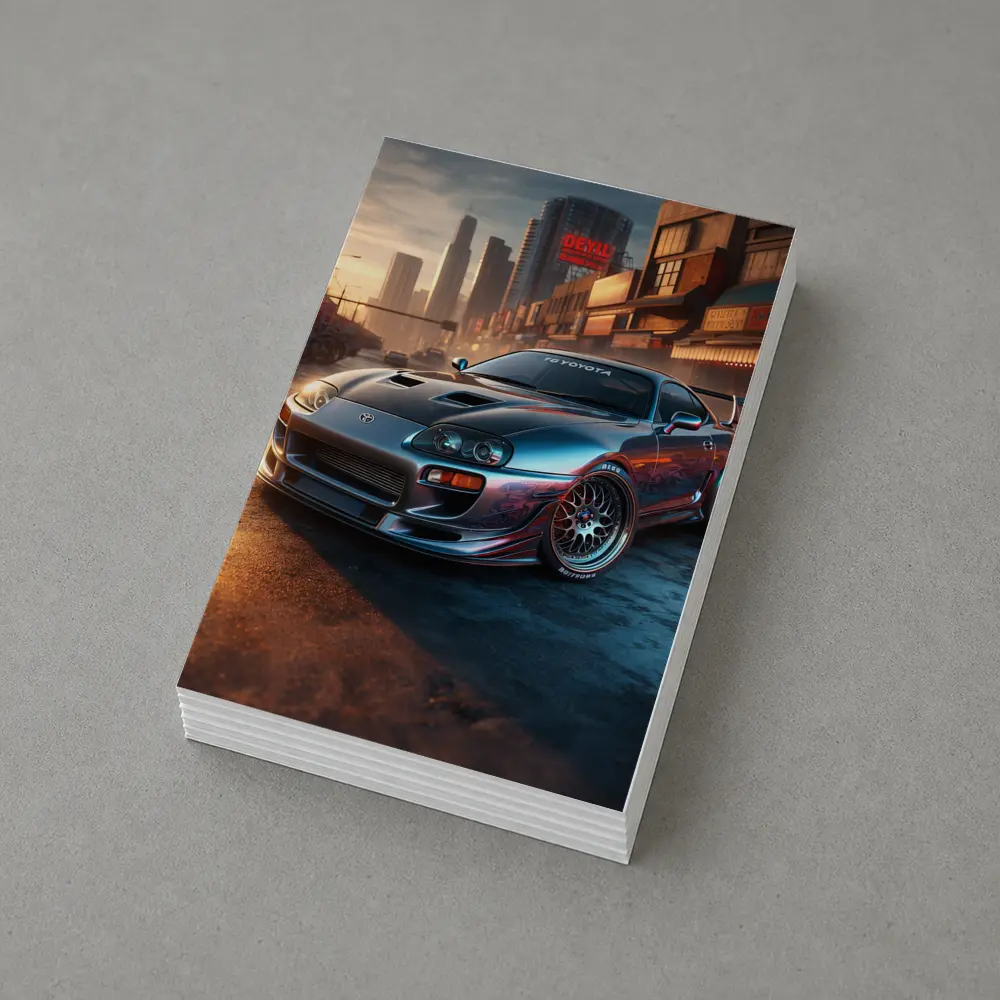 Toyota Supra MK IV Urban City Street – Postcards