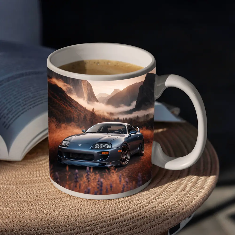 Toyota Supra MK IV Mountain Valley Scene – Mugs