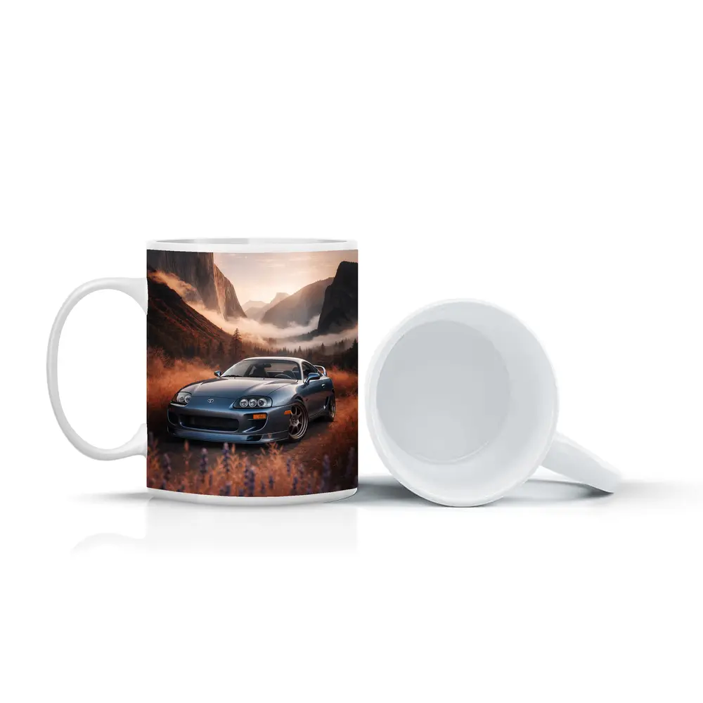 Toyota Supra MK IV Mountain Valley Scene – Mugs