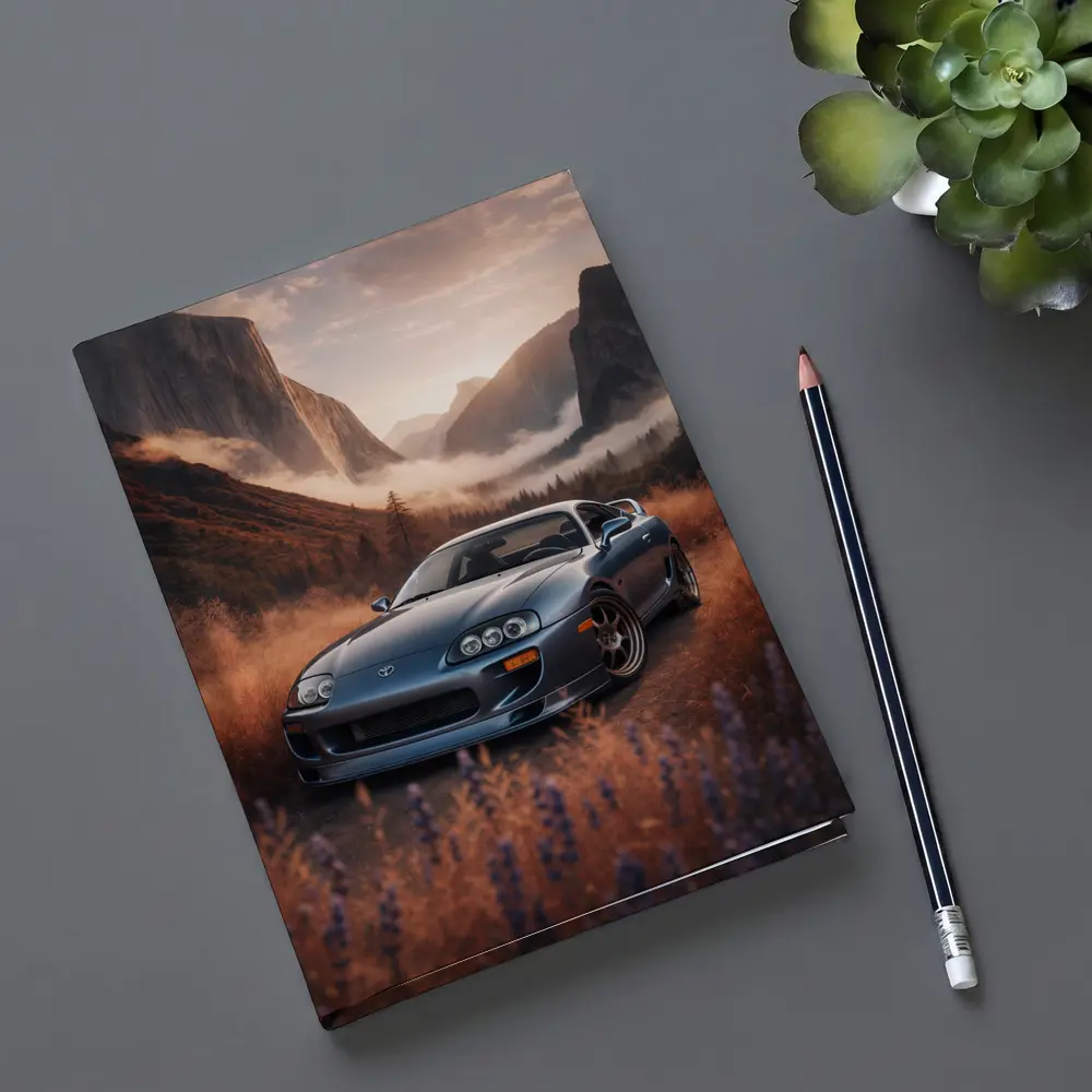 Toyota Supra MK IV Mountain Valley Scene – Notebooks