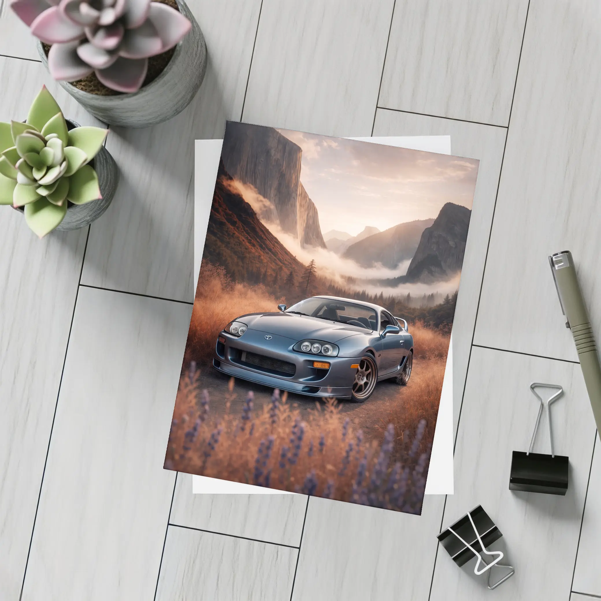 Toyota Supra MK IV Mountain Valley Scene – Postcards