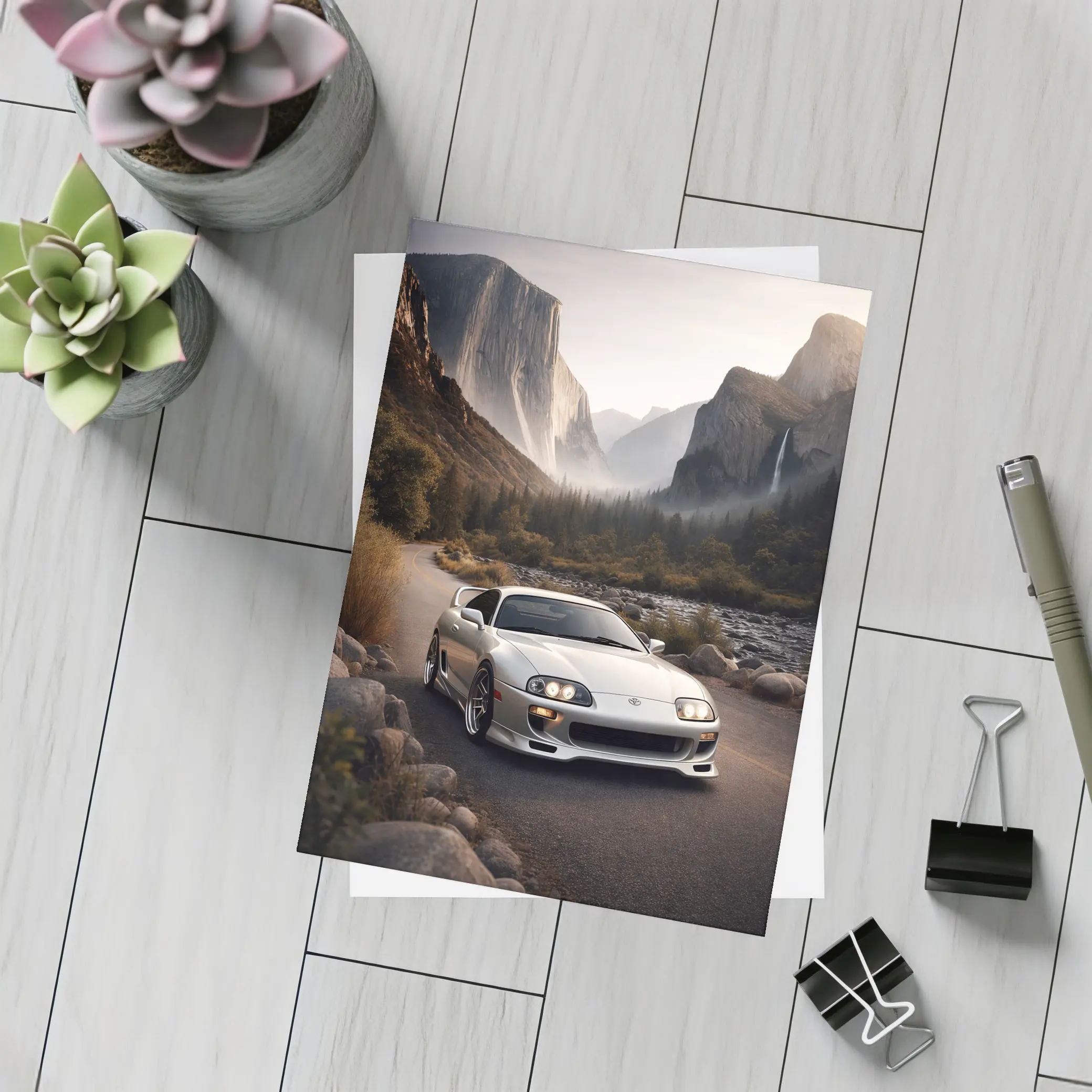 Toyota Supra MK IV Mountain Valley Road – Postcards