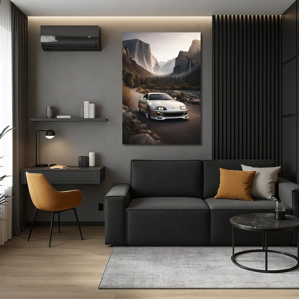 Toyota Supra MK IV Mountain Valley Road – Wall Art