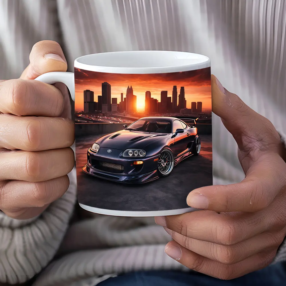 Toyota Supra MK IV City Sunset – Mugs