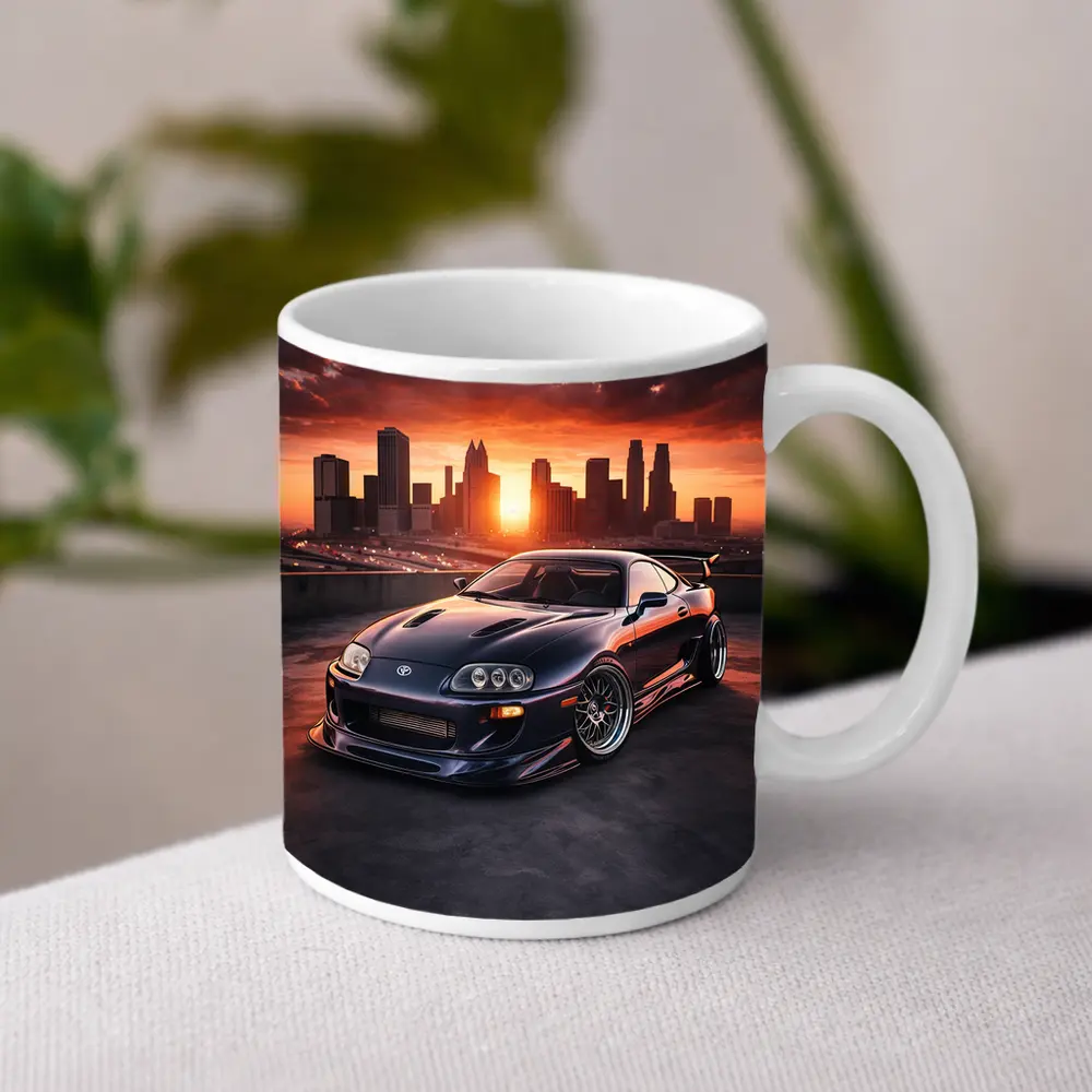 Toyota Supra MK IV City Sunset – Mugs