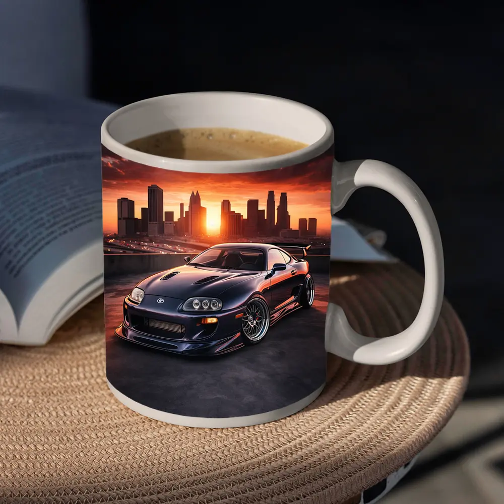 Toyota Supra MK IV City Sunset – Mugs