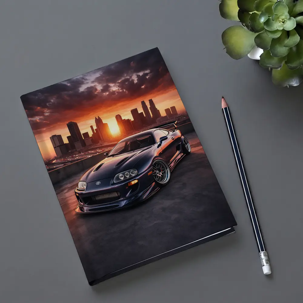 Toyota Supra MK IV City Sunset – Notebooks