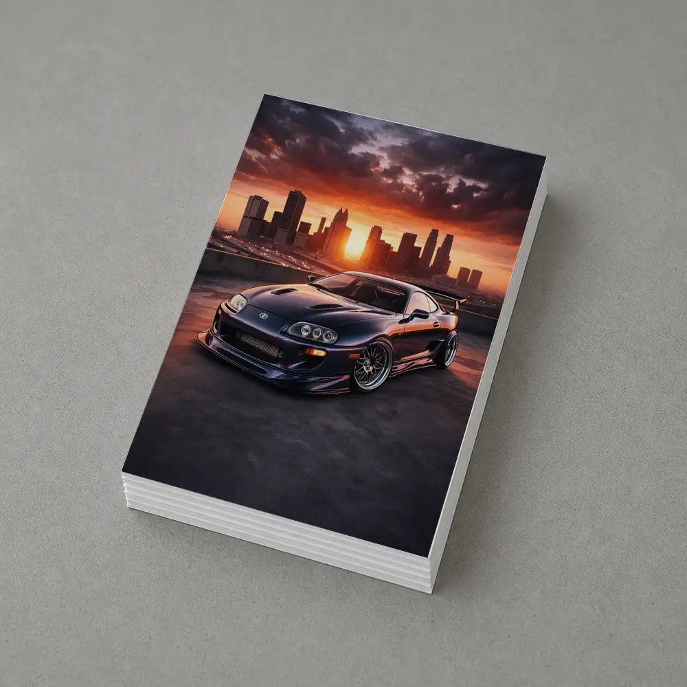 Toyota Supra MK IV City Sunset – Postcards
