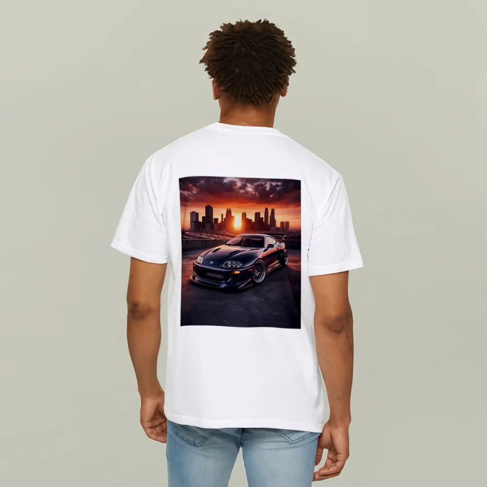 Toyota Supra MK IV City Sunset – T-Shirts
