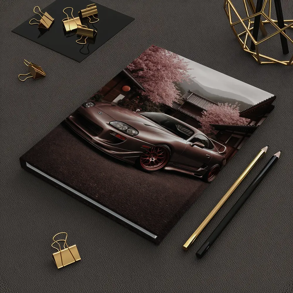 Toyota Supra Cherry Blossom Japanese Courtyard – Notebooks