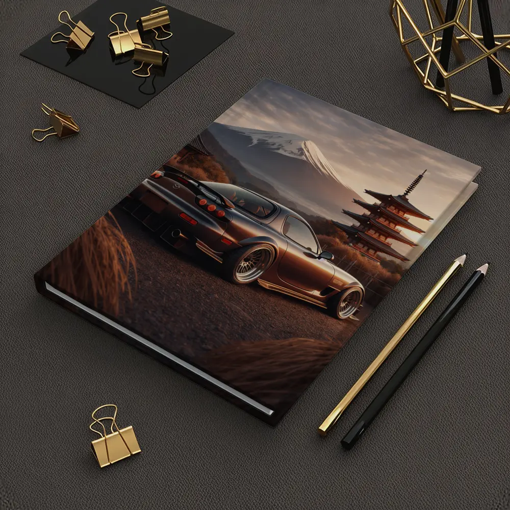Mazda RX7 Mount Fuji Japan Pagoda – Notebooks