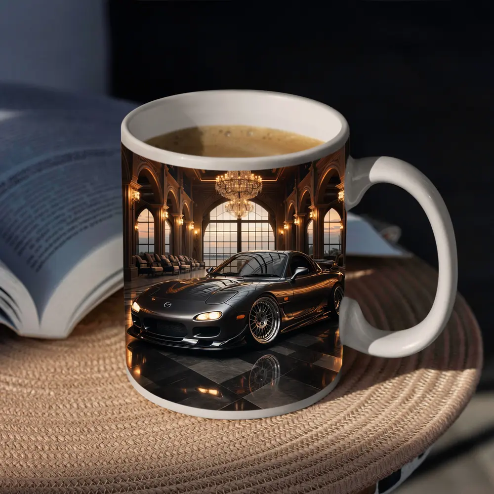 Mazda RX7 Black Sports Car Grand Hall – Mugs