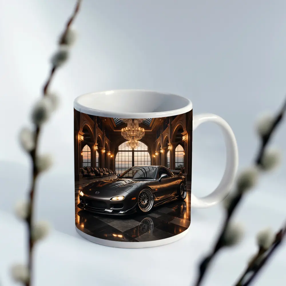 Mazda RX7 Black Sports Car Grand Hall – Mugs