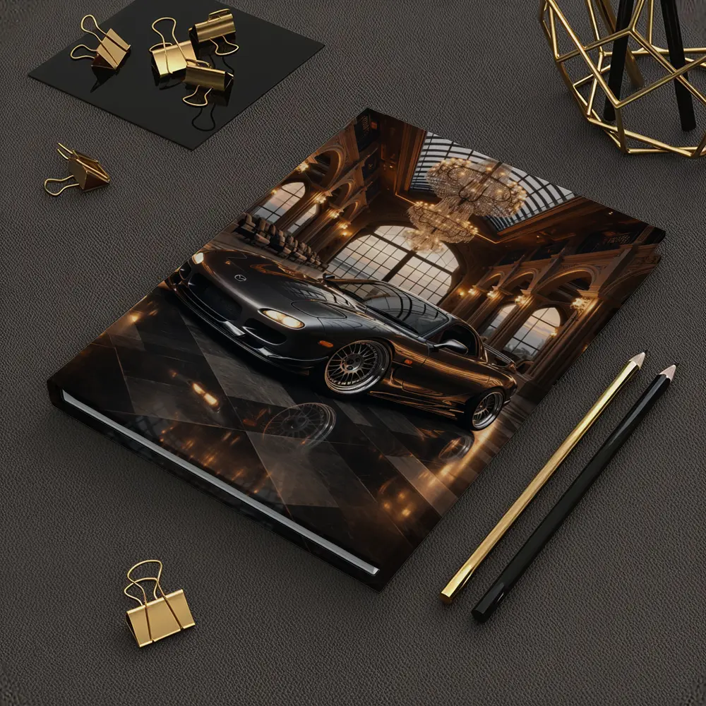 Mazda RX7 Black Sports Car Grand Hall – Notebooks