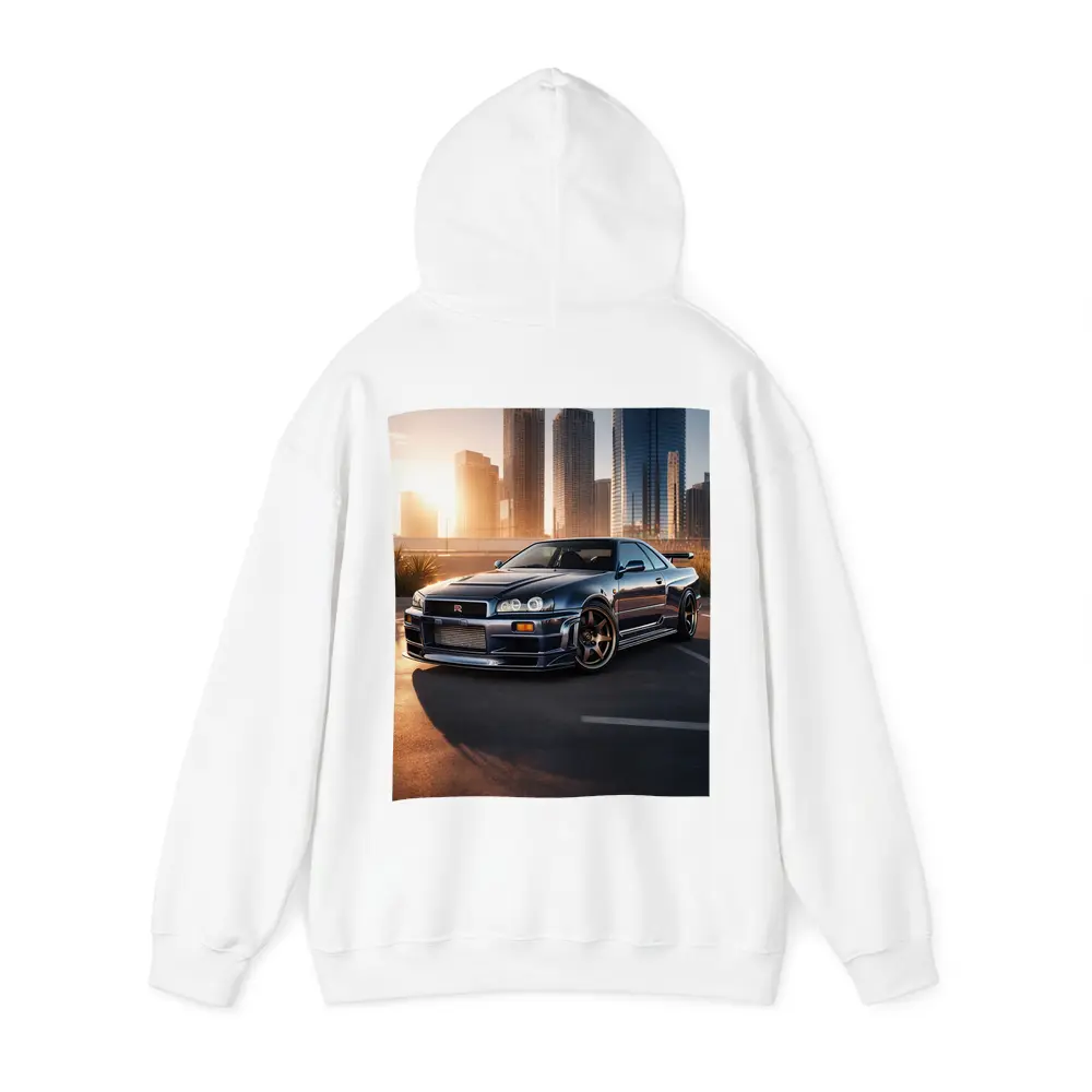 Nissan Skyline GT-R R34 City Sunset – Hoodies