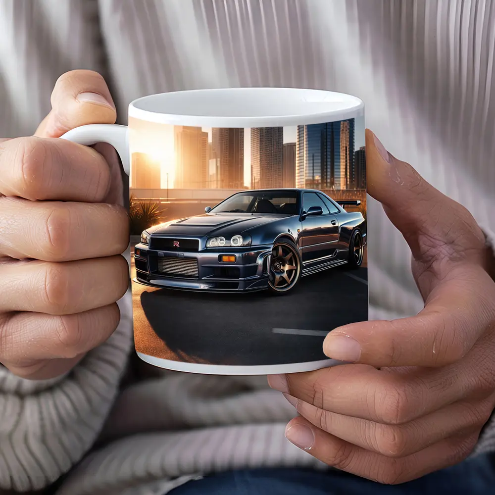 Nissan Skyline GT-R R34 City Sunset – Mugs