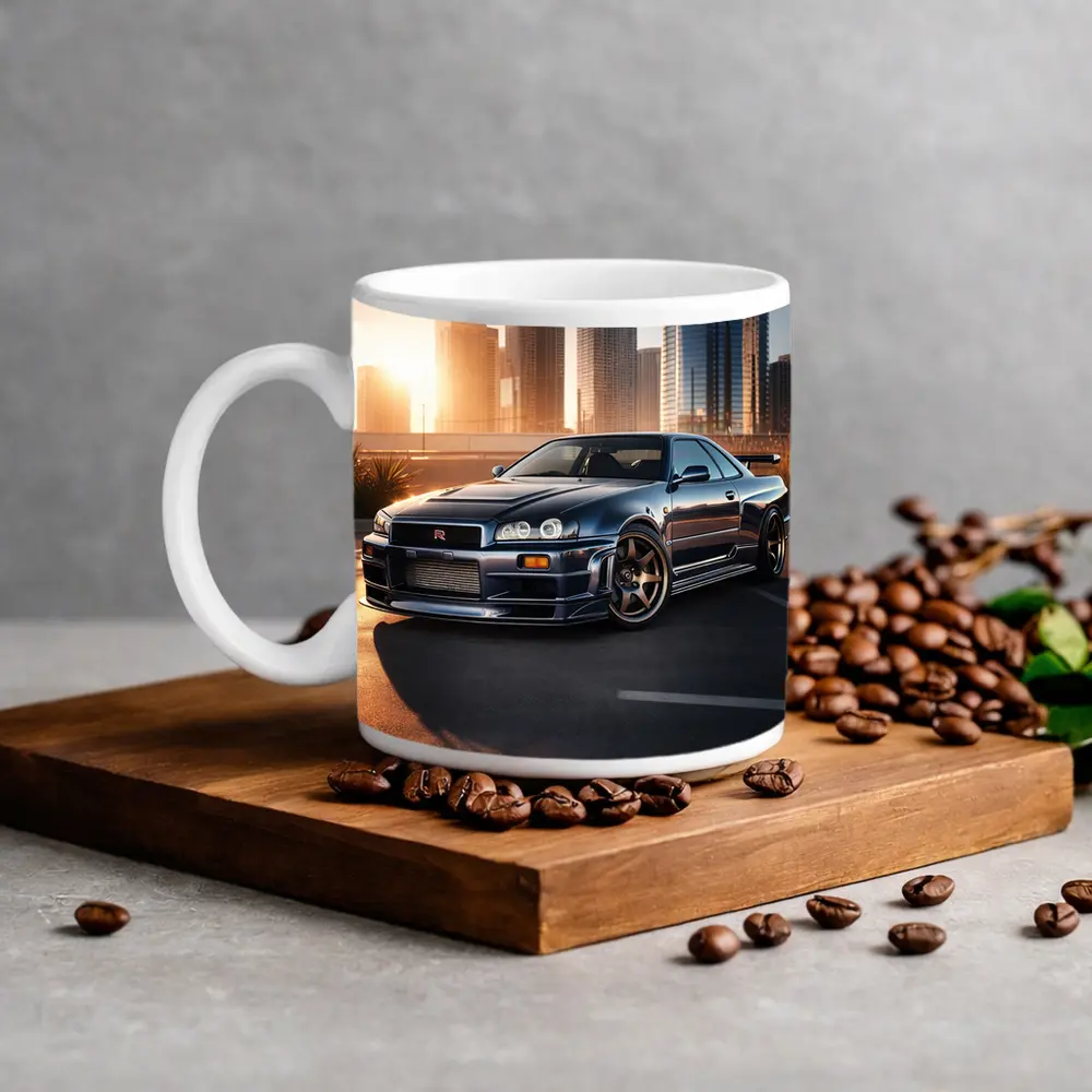 Nissan Skyline GT-R R34 City Sunset – Mugs