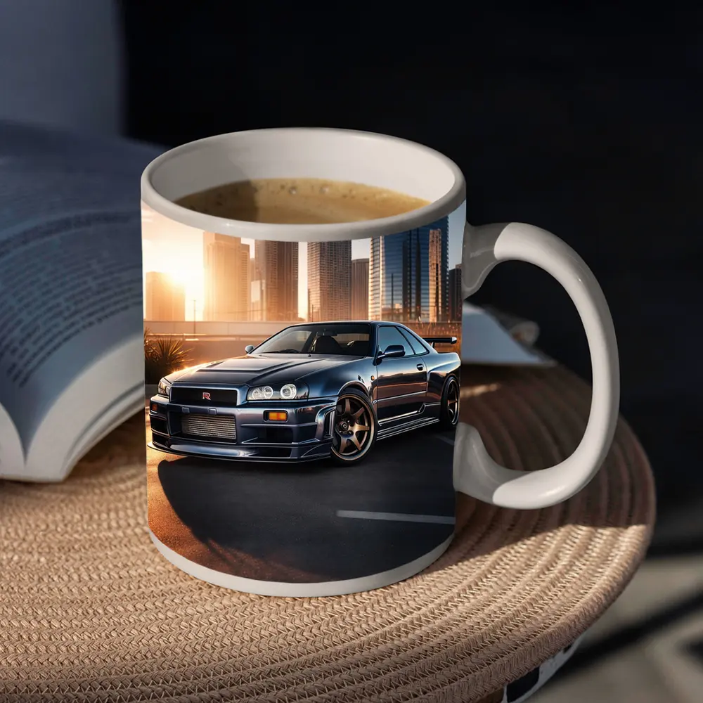 Nissan Skyline GT-R R34 City Sunset – Mugs