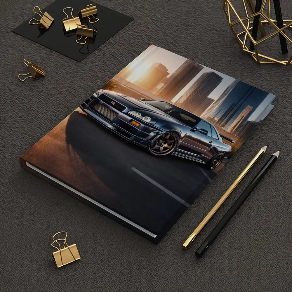 Nissan Skyline GT-R R34 City Sunset – Notebooks