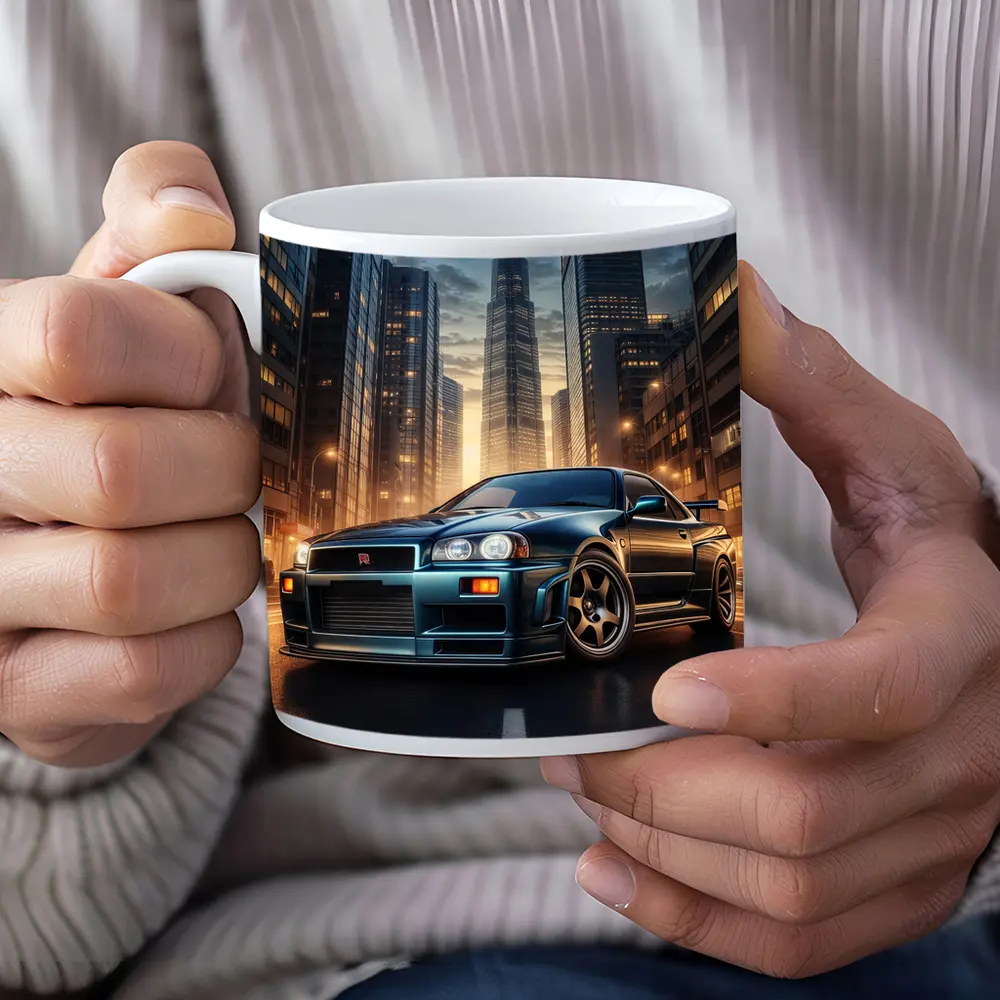 Nissan Skyline GT-R R34 City Night – Mugs