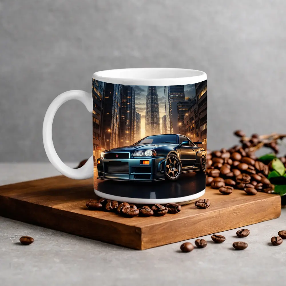 Nissan Skyline GT-R R34 City Night – Mugs