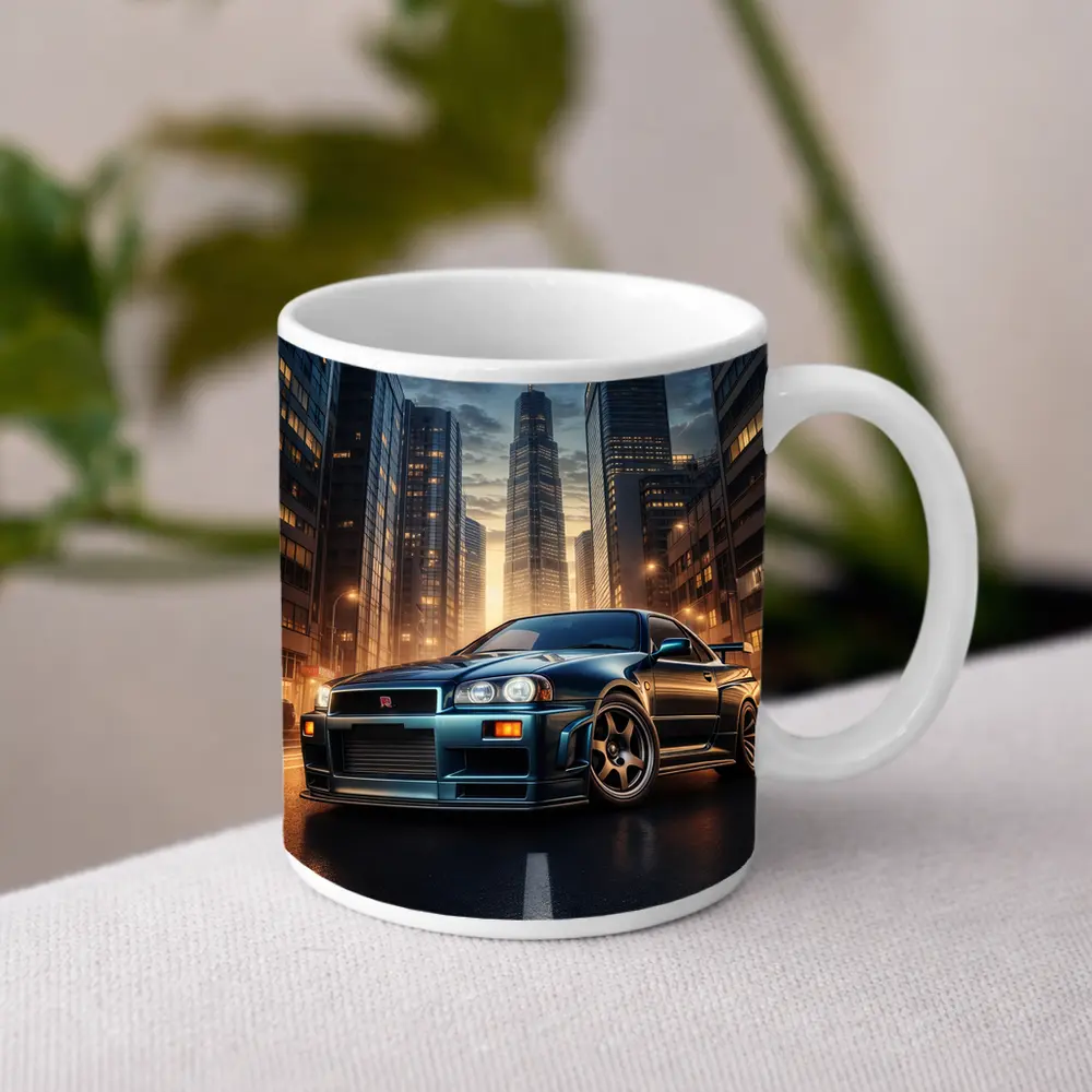 Nissan Skyline GT-R R34 City Night – Mugs