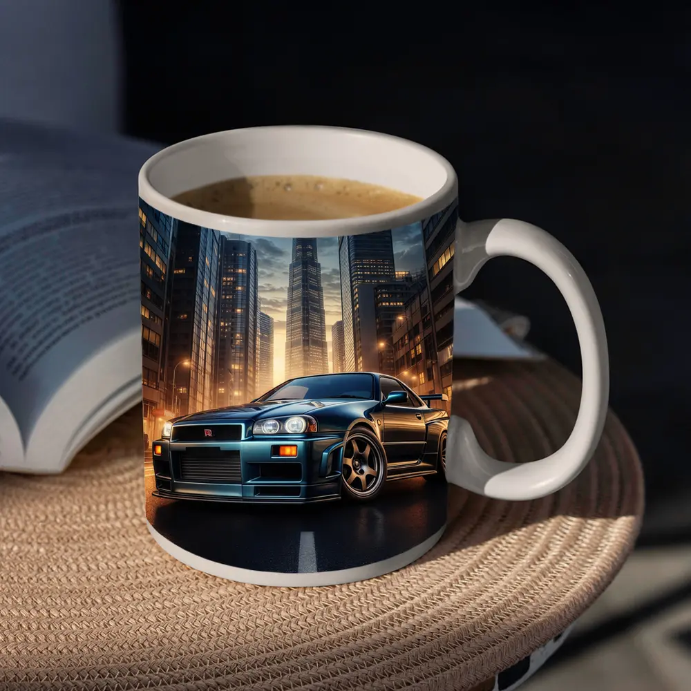 Nissan Skyline GT-R R34 City Night – Mugs