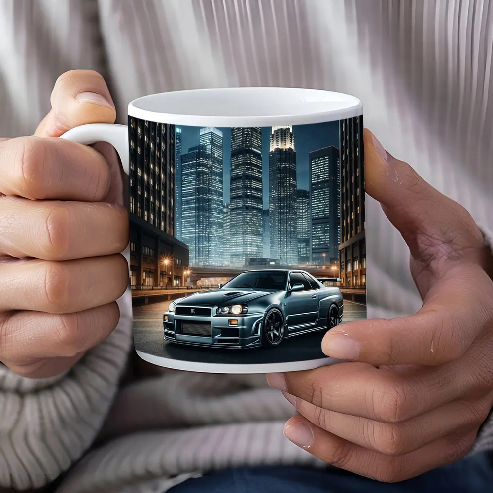 Nissan Skyline GT-R R34 City Night – Mugs