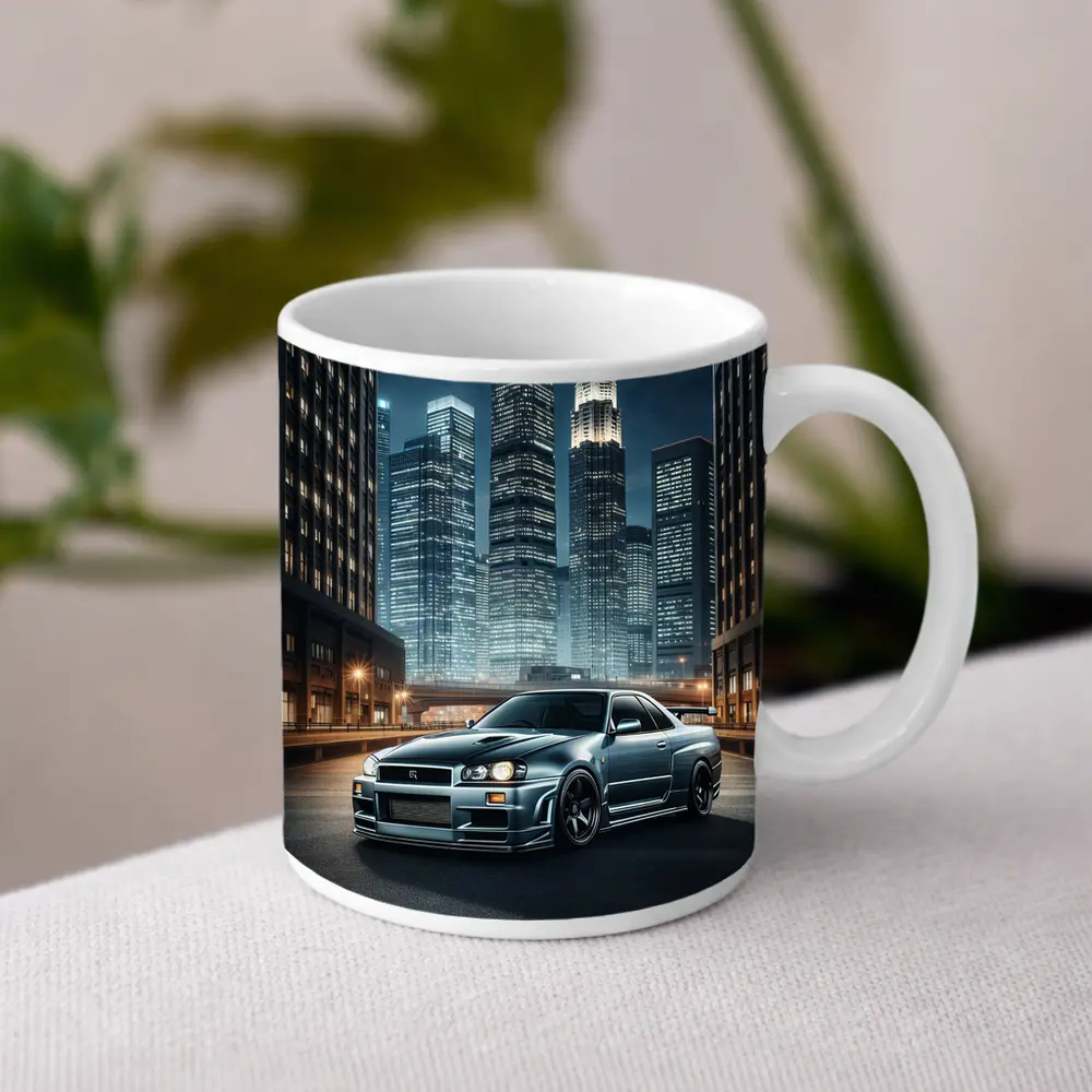 Nissan Skyline GT-R R34 City Night – Mugs