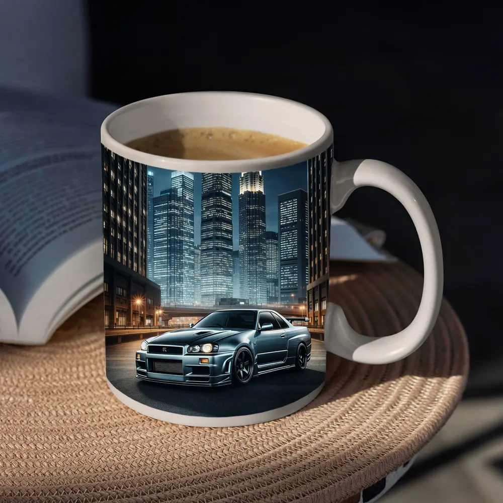 Nissan Skyline GT-R R34 City Night – Mugs