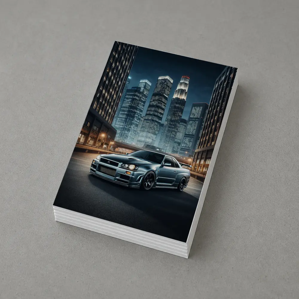 Nissan Skyline GT-R R34 City Night – Postcards