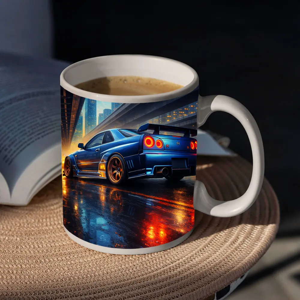 Nissan Skyline GT R City Night Rain – Mugs