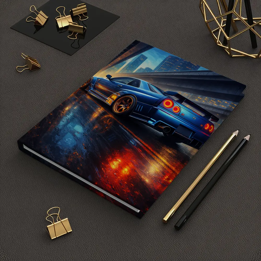Nissan Skyline GT R City Night Rain – Notebooks