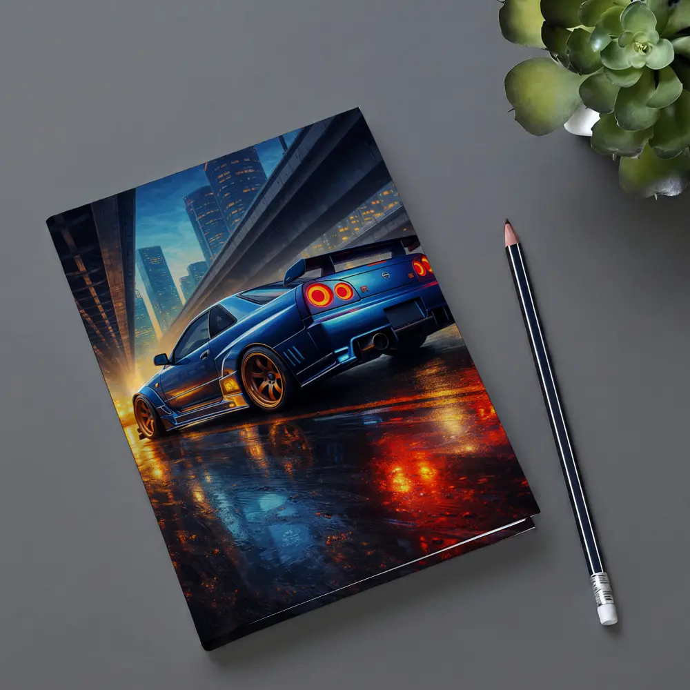 Nissan Skyline GT R City Night Rain – Notebooks