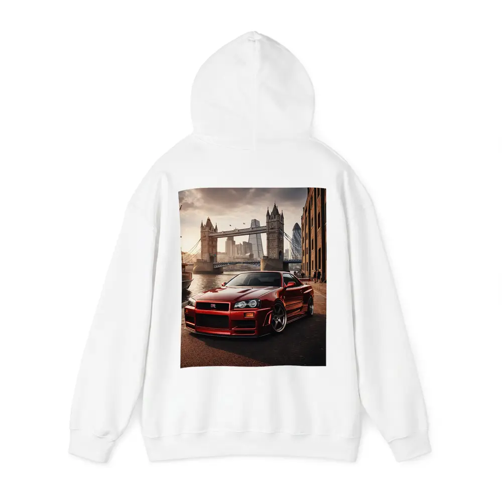 Nissan Skyline GTR R34 London Tower Bridge – Hoodies