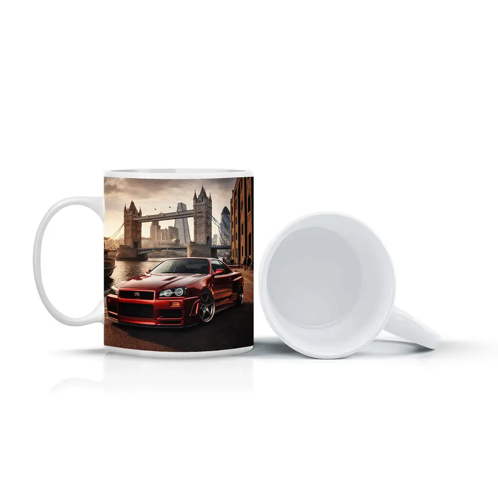 Nissan Skyline GTR R34 London Tower Bridge – Mugs