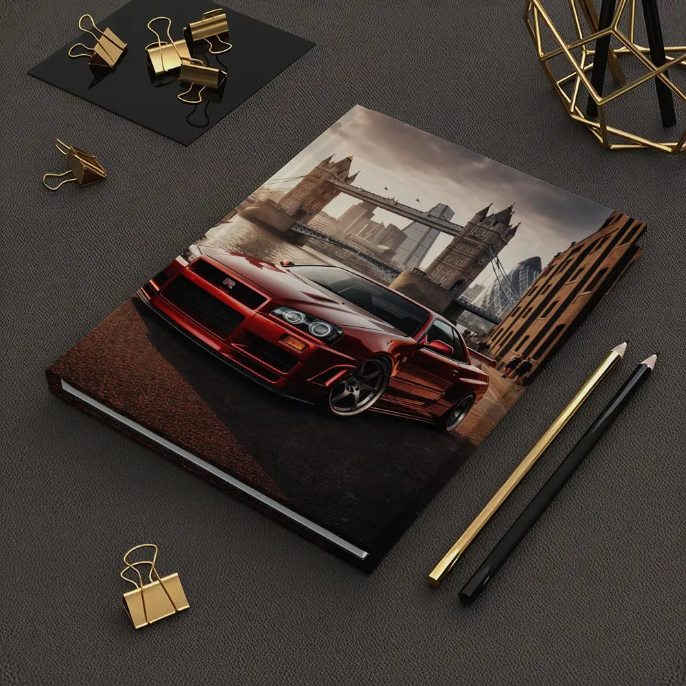 Nissan Skyline GTR R34 London Tower Bridge – Notebooks