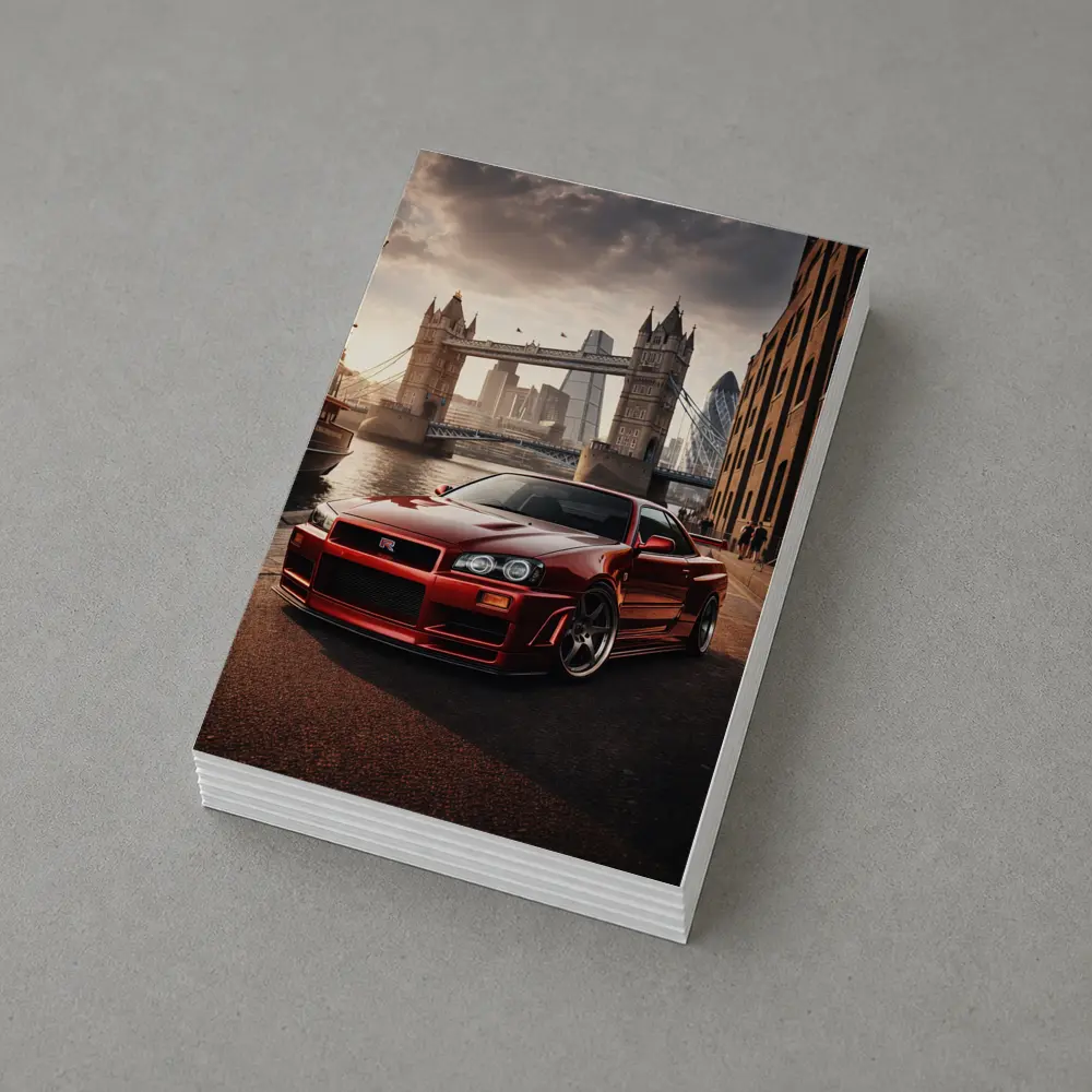 Nissan Skyline GTR R34 London Tower Bridge – Postcards