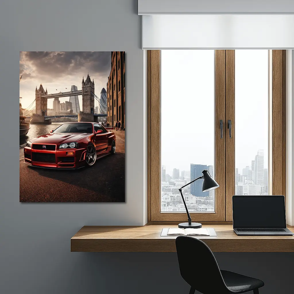 Nissan Skyline GTR R34 London Tower Bridge – Wall Art
