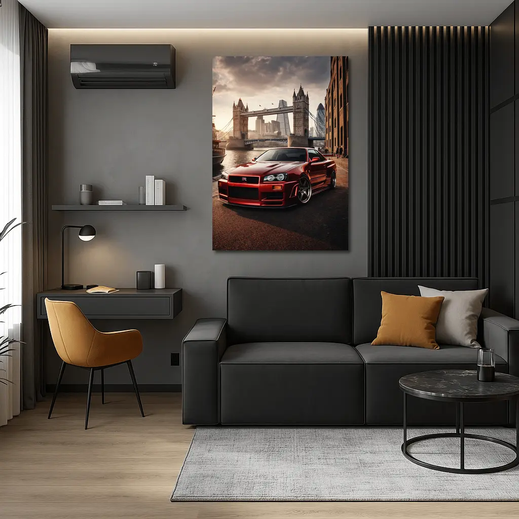 Nissan Skyline GTR R34 London Tower Bridge – Wall Art