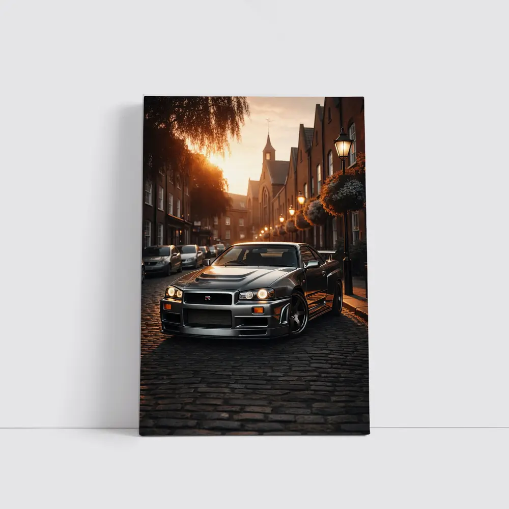 Nissan Skyline GT R R34 London Street – Wall Art