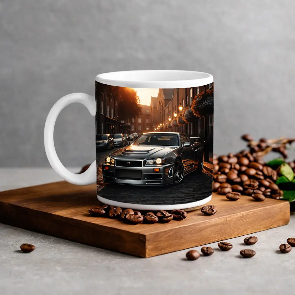 Nissan Skyline GT R R34 London Street – Mugs